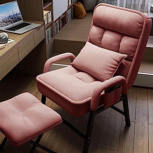 Verstellbarer Sessel für kleine Räume, bequeme hohe Rückenlehne, Seitentaschen, gepolsterter Stoffstuhl mit Stahlrahmen, für Wohnzimmer und Büro Verstellbarer Sessel für kleine Räume, bequeme hohe Rückenlehne, Seitentaschen, gepolsterter Stoffstuhl mit Stahlrahmen, für Wohnzimmer und Büro von Generisch