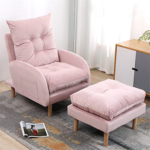 Verstellbarer Sofa-Liegestuhl mit Fußhocker, 3 Positionen, Sofasessel, Bettstühle, Liegestühle, Liegestühle, Loungesessel für Wohnzimmer, Schlafzimmer von Generisch