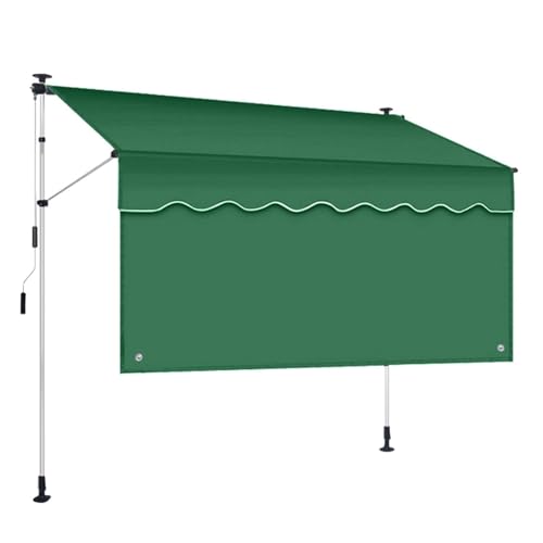 Verstellbarer Sonnenschutz für den Außenbereich, Balkon, Teleskop-Sichtschutz, Klemmmarkise, UV-beständiger Stoff, einfache Installation, Grün und Weiß, perfekt für Terrassen und Decks. Verstellbarer Sonnenschutz für den Außenbereich, Balkon, Teleskop-Sichtschutz, Klemmmarkise, UV-beständiger Stoff, einfache Installation, Grün und Weiß, perfekt für Terrassen und Decks. von Generisch