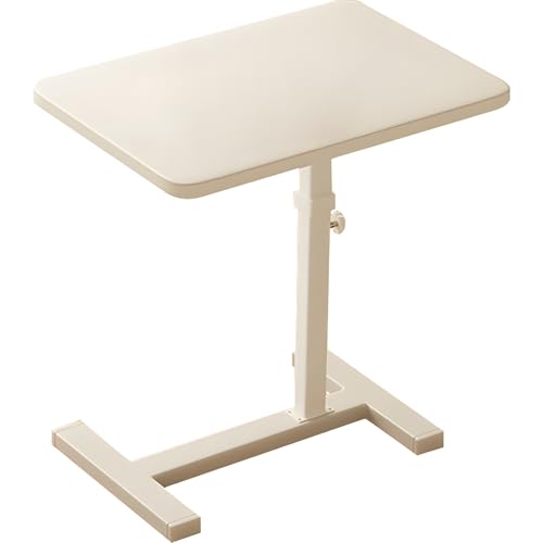 Verstellbarer Überbetttisch mit Rollen, C-förmiger Beistelltisch für Sofa & Bett, platzsparendes Betttablett, Tisch für Zuhause & Krankenhaus, Walnussholz-Finish, höhenverstellbar von Generisch