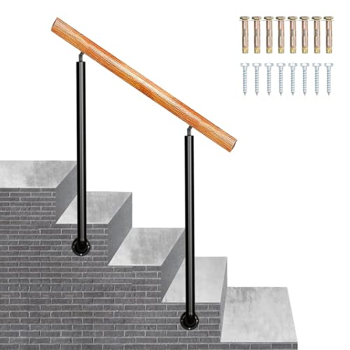 Verstellbarer Übergangstreppengeländer-Handlauf – seitliche Halterung für Außentreppen, passend für 2 oder 3 Stufen, einfache Installation Verstellbarer Übergangstreppengeländer-Handlauf – seitliche Halterung für Außentreppen, passend für 2 oder 3 Stufen, einfache Installation von Generisch