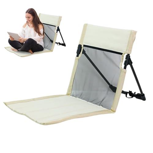 Verstellbarer Und Tragbarer Bodensitz - Strandmatte Mit Rückenlehne | Gartenstuhl-Lounge, Leicht Zu Tragen, Bequem Und Vielseitig Einsetzbar Für, Tailgating, Wandern, Terrasse, Reisen, von Generisch