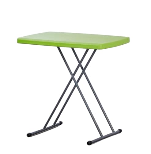 Verstellbarer faltbarer Picknicktisch – tragbarer Laptop & Schreibtisch für Home Office & Garten – kompakter TV-Tisch (grün, 77 x 50 cm) von Generisch