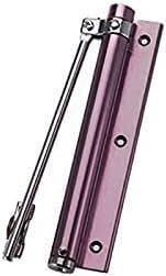 Verstellbarer federbelasteter Türschließer – automatisches selbstschließendes Scharnier, versteckter Türstopper, perfekt für Zuhause und Büro, schlankes schwarzes lila Design von Generisch