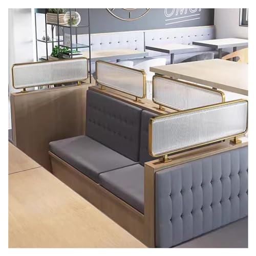 Verstellbarer hängender Raumteiler-Bildschirm Transluzent Gestreifte Glastrennwand für Esszimmer Low-Profile Separator für Hot Pot 30/50cm DIY Home Decor Lösung von Generisch