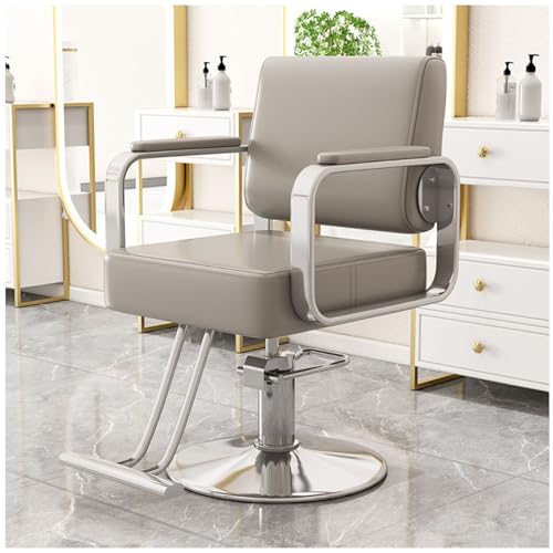 Verstellbarer hydraulischer Friseurstuhl mit 360°-Drehgelenk und Fußstütze für professionellen Salon und Beauty-Spa von Generisch