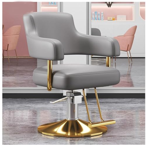Verstellbarer hydraulischer Friseurstuhl mit 360°-Drehgelenk und Fußstütze für professionellen Salon und Beauty-Spa von Generisch