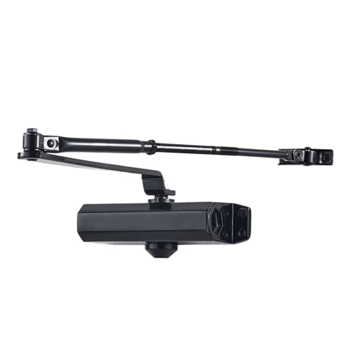 Verstellbarer hydraulischer Türschließer – leiser Federpuffer für 25–80 kg Türen, Geschwindigkeitsregelung, Türstopper, Positionierung, schwarzes Design, automatischer Schließmechanismus Verstellbarer hydraulischer Türschließer – leiser Federpuffer für 25–80 kg Türen, Geschwindigkeitsregelung, Türstopper, Positionierung, schwarzes Design, automatischer Schließmechanismus von Generisch