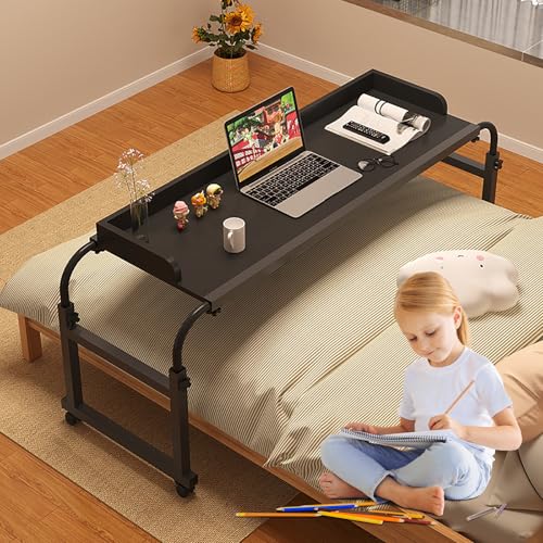 Verstellbarer über Betttisch mit Rollen, mobiler Betttisch für Laptop-Arbeit, Höhe und Breite verstellbar, geeignet für medizinische Zwecke Verstellbarer über Betttisch mit Rollen, mobiler Betttisch für Laptop-Arbeit, Höhe und Breite verstellbar, geeignet für medizinische Zwecke von Generisch