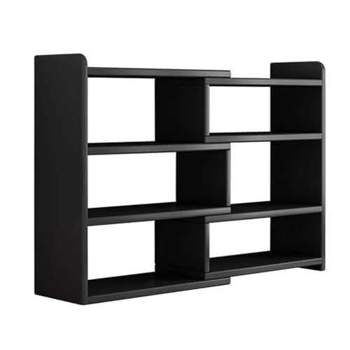 Verstellbares, einziehbares Schreibtisch-Bücherregal, verdicktes Holz, Eckregal, 90 ° drehbar, für Heimbüro und Wohnheim, Schreibtischständer (Braun, 30 x 17 x 56 cm) von Generisch