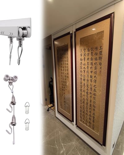 Verstellbares Aufhängeset mit robustem Kabel – ideal für Galeriewände und Kunstausstellungen in Häusern Verstellbares Aufhängeset mit robustem Kabel – ideal für Galeriewände und Kunstausstellungen in Häusern von Generisch
