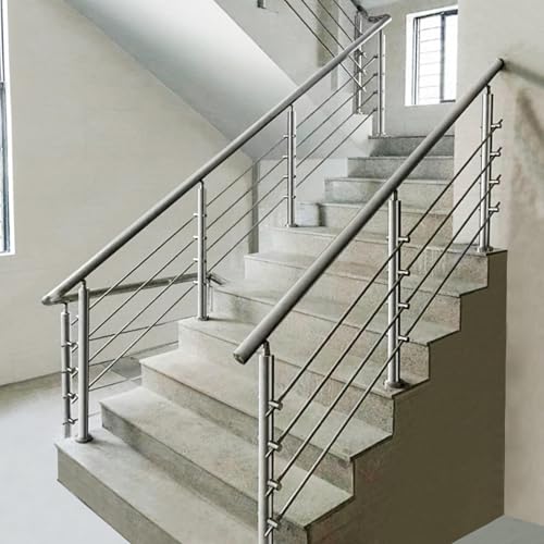 Verstellbares Edelstahl-Treppengeländer-Set, Sicherheitshandläufe für Außentreppen und Betondecks Verstellbares Edelstahl-Treppengeländer-Set, Sicherheitshandläufe für Außentreppen und Betondecks von Generisch