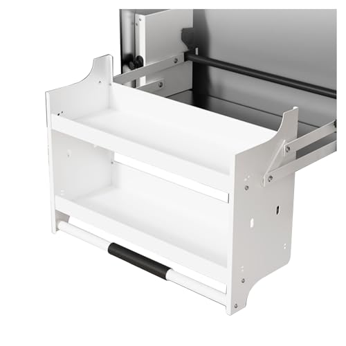 Verstellbares Edelstahl-Wandregal, 2 Ebenen, ausziehbar, für Küche, Café, Speisekammer, Aufbewahrung (714 x 280 x 540 mm), platzsparende Lösung von Generisch