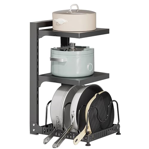 Verstellbares Regal unter der Spüle – 3-stöckiges Küchenregal für Töpfe & Geschirr – platzsparende Lösung – vielseitiges schwarzes Design Verstellbares Regal unter der Spüle – 3-stöckiges Küchenregal für Töpfe & Geschirr – platzsparende Lösung – vielseitiges schwarzes Design von Generisch