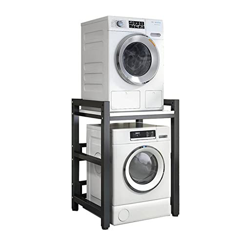 Verstellbares Stapel-Set für Frontlader-Waschmaschine und Trockner, strapazierfähig, 400 kg Kapazität, platzsparender Überwäsche-Organizer, tragbare Wäschelösung für Zuhause von Generisch