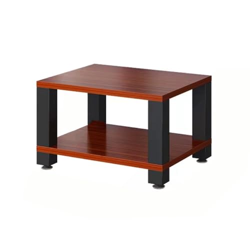 Verstellbares Stereo-Regal für Plattenspieler, 1/2/3/4 Etagen, AV-Media-Ständer, beweglicher Audio-Tower-Speicher für Entertainment-System (Rot, 60 x 48 x 37,5 cm) von Generisch