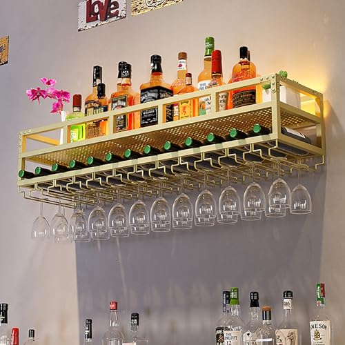 Verstellbares Weinglasregal – moderner Kelchhalter zur Wandmontage und Metallregal für Likörflaschen für stilvolle Aufbewahrung zu Hause Verstellbares Weinglasregal – moderner Kelchhalter zur Wandmontage und Metallregal für Likörflaschen für stilvolle Aufbewahrung zu Hause von Generisch