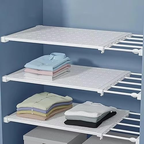 Verstellbares ausziehbares Schrankregal, Teleskop-Trennwand für Schlafzimmer und Badezimmer, 60–100 cm Länge, 42 cm Breite, maximiert den Platz effizient Verstellbares ausziehbares Schrankregal, Teleskop-Trennwand für Schlafzimmer und Badezimmer, 60–100 cm Länge, 42 cm Breite, maximiert den Platz effizient von Generisch