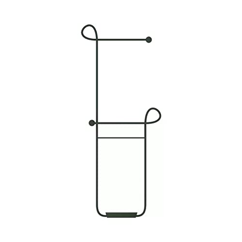 Vertikale Garderobenleiste aus Metall für Wohnzimmer, Schlafzimmer und Eingangsbereich, stilvolles grünes Hängeregal für Kleidung, platzsparendes Design von Generisch