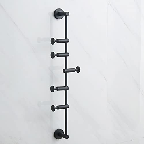Vertikale Wandgarderobe mit Metallhaken, höhenverstellbar und schwenkbar, moderne Kleiderbügel für Eingangsbereich, Schlafzimmer und Taschen Vertikale Wandgarderobe mit Metallhaken, höhenverstellbar und schwenkbar, moderne Kleiderbügel für Eingangsbereich, Schlafzimmer und Taschen von Generisch