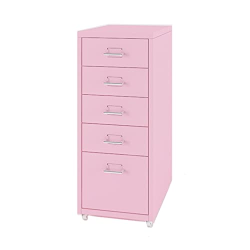 Vertikaler Aktenschrank für Büroaufbewahrung, mobile Aufbewahrungsschublade, verstellbar, platzsparendes Design, robuste Stahlkonstruktion, ideal für Zuhause oder Büro von Generisch