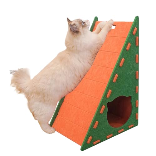 Vertikaler Für Katzen - Vertikales Integriertes Kratzbrett Mit Klettermatte | Dreieckiges Kratzbett Aus Filz Als Kletterwand Für Wohnung Wohnzimmer Und Outdoor Spiel Vertikaler Für Katzen - Vertikales Integriertes Kratzbrett Mit Klettermatte | Dreieckiges Kratzbett Aus Filz Als Kletterwand Für Wohnung Wohnzimmer Und Outdoor Spiel von Generisch