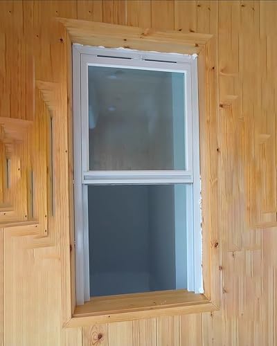 Vertikales Schiebefenster mit Aluminiumrahmen und gehärtetem Glas für verbesserte Belüftung des Schuppens und Hühnerstall Vertikales Schiebefenster mit Aluminiumrahmen und gehärtetem Glas für verbesserte Belüftung des Schuppens und Hühnerstall von Generisch
