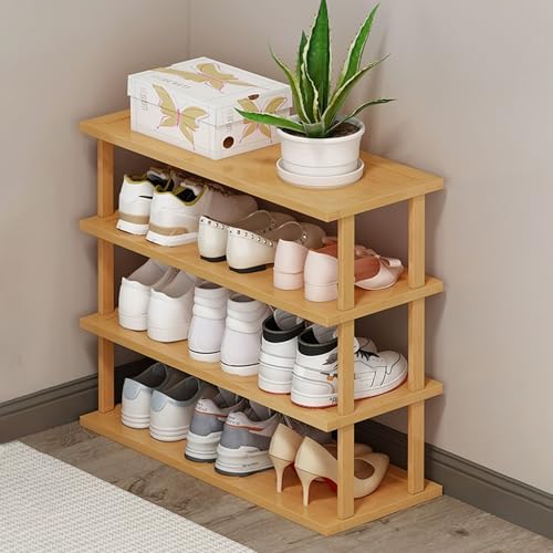 Vertikales Schuhregal aus Holz, platzsparender Organizer für kleine Räume, hoher, schmaler Aufbewahrungsturm für Eingangsbereich, Schlafzimmer oder Garage Vertikales Schuhregal aus Holz, platzsparender Organizer für kleine Räume, hoher, schmaler Aufbewahrungsturm für Eingangsbereich, Schlafzimmer oder Garage von Generisch