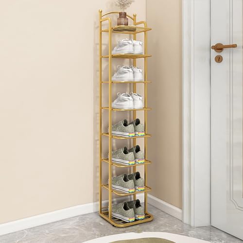 Vertikales Schuhregal aus Metall für platzsparende, einfache Montage und stabile Struktur, ideal für Eingangsbereich, Schrank und Flurorganisation Vertikales Schuhregal aus Metall für platzsparende, einfache Montage und stabile Struktur, ideal für Eingangsbereich, Schrank und Flurorganisation von Generisch