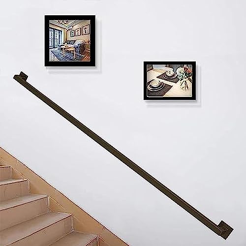 Verzinkte schwarze Treppe il 3,4 m industrielles Vierkantrohrgeländer für Innen- und Außenbereich, Wandmontage, komplettes Geländer-Set für Treppen und Sicherheit Verzinkte schwarze Treppe il 3,4 m industrielles Vierkantrohrgeländer für Innen- und Außenbereich, Wandmontage, komplettes Geländer-Set für Treppen und Sicherheit von Generisch