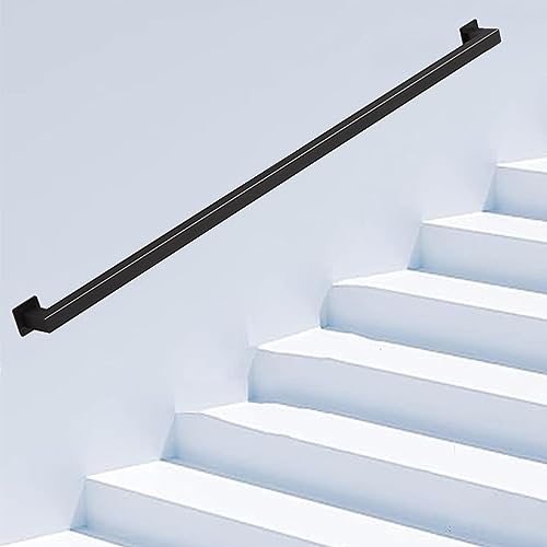 Verzinktes Rohr, Wandmontage, Treppengeländer, Balustrade im Industrie-Stil, mit Stützstange, Sicherheitshandlauf für Treppen, langlebiges Wandhalterungsdesign (Farbe: Ne) von Generisch