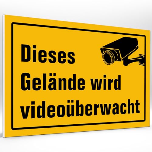 Videoüberwachung Schild 20x30 cm – Wetterfest, 3mm starker Hartschaum – Hinweis: Gelände wird videoüberwacht - Deutsche Qualität" Warnschild #124 Videoüberwachung Schild 20x30 cm – Wetterfest, 3mm starker Hartschaum – Hinweis: Gelände wird videoüberwacht - Deutsche Qualität" Warnschild #124 von Generisch