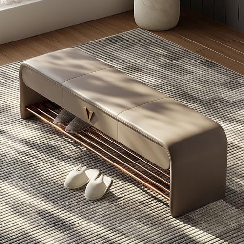 Vielseitige, gepolsterte Sitzbank mit Stauraum, für Schlafzimmer, Wohnzimmer, Eingangsbereich und Fensterbank – stilvoller Komfort und reichlich Stauraum Vielseitige, gepolsterte Sitzbank mit Stauraum, für Schlafzimmer, Wohnzimmer, Eingangsbereich und Fensterbank – stilvoller Komfort und reichlich Stauraum von Generisch