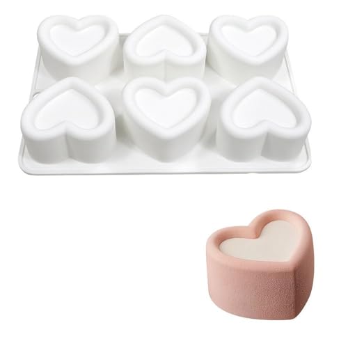 Vielseitige Silikonform für Mousse, Gelee und Kerzen, Küche, DIY, Kerzen, Seifen, Form, wiederverwendbar, vielseitig, antihaftbeschichtet, Backkerzenform (Stil B) von Generisch