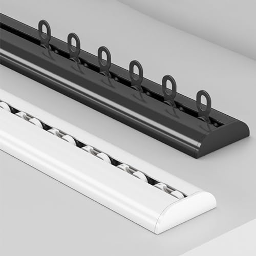 Vielseitiges Deckenschienensystem-Set für Vorhänge – langlebige Raumteiler-Lösung für Büro, Zuhause und Krankenhaus – einfache Installation, schlankes Design Vielseitiges Deckenschienensystem-Set für Vorhänge – langlebige Raumteiler-Lösung für Büro, Zuhause und Krankenhaus – einfache Installation, schlankes Design von Generisch