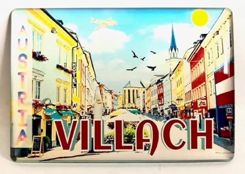 Villach Klagenfurt Wörthersee Österreich Souvenir Kühlschrankmagnet Reiseandenken Geschenkartikel von Generisch