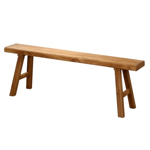 Vintage-Bank im Landhausstil, verwittertes Holz-Design, perfekt für Esszimmer, Eingänge und Schlafzimmer, armlos und kompakt für einfache Platzierung, einfache Montage von Generisch