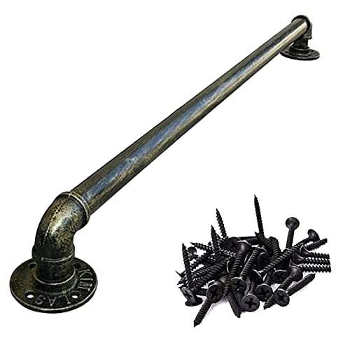 Vintage Bronze Treppe il 1-6 m Anti-Rutsch-Metallgeländer für Innen- und Außentreppen | Komplett-Set Sicherheit ils (Größe: 250 cm) von Generisch