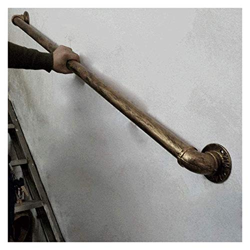 Vintage GoldKupfer Treppengeländer-Set, Wandmontierte Leiterhalterungen und Geländerstütze, runde Stahlhandläufe für den Innen- und Außenbereich Vintage GoldKupfer Treppengeländer-Set, Wandmontierte Leiterhalterungen und Geländerstütze, runde Stahlhandläufe für den Innen- und Außenbereich von Generisch