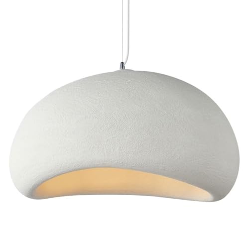 Vintage Harz Pendelleuchte mit Nest Form Kuppel Design Keramik Hängelampe für einen Retro Look von Generisch