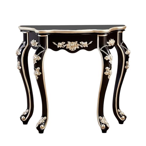 Vintage Konsolentisch mit Blumenschnitzerei, eleganter Eingangstisch für Wohnzimmer, Sofabereich, Schlafzimmer, Eingang von Generisch