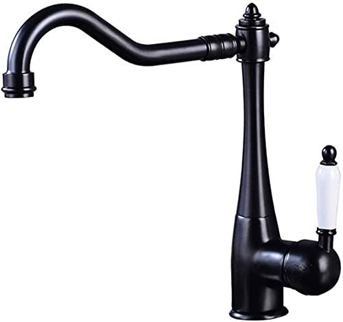 Vintage Küchenspüle Mischbatterie Landhausstil Messing Einhebel Wasserhahn mit Keramikgriff - Perfekt für Retro Wohnkultur und funktionales Design Vintage Küchenspüle Mischbatterie Landhausstil Messing Einhebel Wasserhahn mit Keramikgriff - Perfekt für Retro Wohnkultur und funktionales Design von Generisch