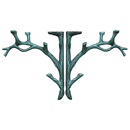 Vintage Regalhalterungen aus Gusseisen, dekorative Wandmontage, Metallstützen für Regale, ideal für Zuhause und Büro von Generisch
