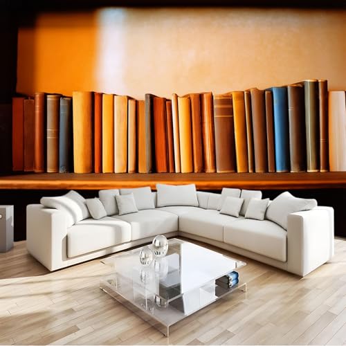 Vintage Stil Fototapete Bücherregal Muster, Vlies Tapeten Wandtapete Wandbilder XXL Wanddeko B300 x H210 cm für Wohnzimmer Schlafzimmer Kinderzimmer Wand Dekoration Fototapeten Vintage Stil Fototapete Bücherregal Muster, Vlies Tapeten Wandtapete Wandbilder XXL Wanddeko B300 x H210 cm für Wohnzimmer Schlafzimmer Kinderzimmer Wand Dekoration Fototapeten von Generisch
