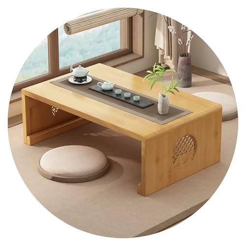 Vintage Tatami Bodentisch, Niedriger Tee Couchtisch, Vielseitig für Wohnzimmer Büro Balkon Kompaktes Design Vintage Tatami Bodentisch, Niedriger Tee Couchtisch, Vielseitig für Wohnzimmer Büro Balkon Kompaktes Design von Generisch