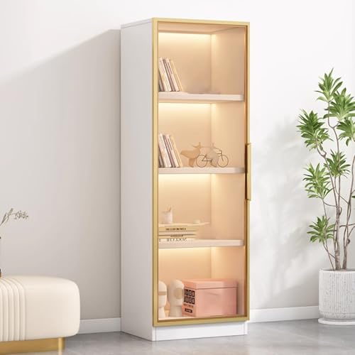 Vitrine mit Glastüren, Eckregale für Sammlerstücke und Spielzeug, große Kapazität, Organizer für Wohnzimmer Vitrine mit Glastüren, Eckregale für Sammlerstücke und Spielzeug, große Kapazität, Organizer für Wohnzimmer von Generisch
