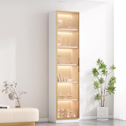 Vitrine mit Glastüren, Eckregale für Sammlerstücke und Spielzeug, große Kapazität, Organizer für Wohnzimmer Vitrine mit Glastüren, Eckregale für Sammlerstücke und Spielzeug, große Kapazität, Organizer für Wohnzimmer von Generisch