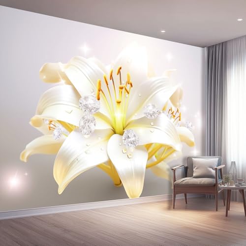 Vlies Fototapete 300 x 210 cm, Blumen Muster 3d Effekt Wandtapete Dekoration für Wohnzimmer Schlafzimmer Kinderzimmer - Anlage Orchidee Wand Dekoration Vlies Fototapete 300 x 210 cm, Blumen Muster 3d Effekt Wandtapete Dekoration für Wohnzimmer Schlafzimmer Kinderzimmer - Anlage Orchidee Wand Dekoration von Generisch