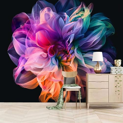 Vlies Fototapete 300x210cm Bunte Lila Blumen Selbstklebende Vliestapete - Atmungsaktiv & Schimmelhemmend - Künstlerische Farbkollision Wandtapete Bildtapete 3d Effekt Für Wohnzimmer Schlafzimmer Vlies Fototapete 300x210cm Bunte Lila Blumen Selbstklebende Vliestapete - Atmungsaktiv & Schimmelhemmend - Künstlerische Farbkollision Wandtapete Bildtapete 3d Effekt Für Wohnzimmer Schlafzimmer von Generisch