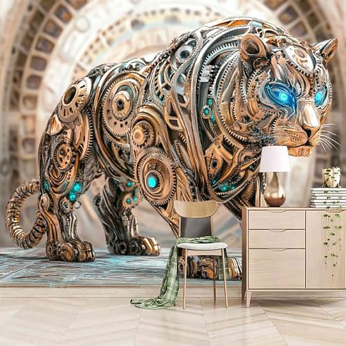 Vlies Fototapete 300x256cm Mechanischer Leopard Selbstklebende Vliestapete - Atmungsaktiv & Schimmelhemmend - Zukunftstechnologie Im Stil Wandtapete Bildtapete 3d Effekt Für Wohnzimmer Schlafzimmer Vlies Fototapete 300x256cm Mechanischer Leopard Selbstklebende Vliestapete - Atmungsaktiv & Schimmelhemmend - Zukunftstechnologie Im Stil Wandtapete Bildtapete 3d Effekt Für Wohnzimmer Schlafzimmer von Generisch